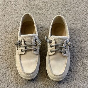 Sperry Women's Cream Moccasins